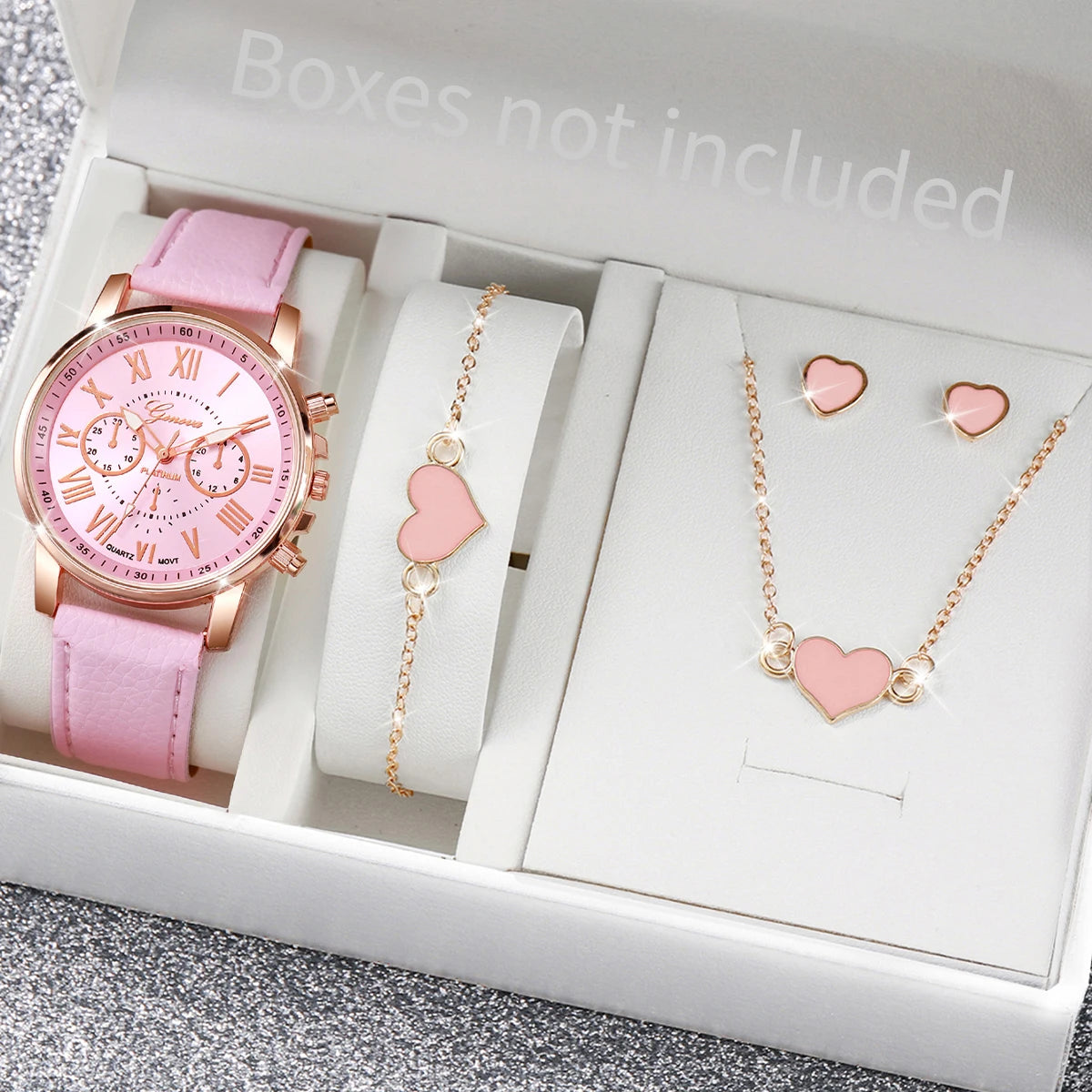Heart Rhinestone Jewelry Set