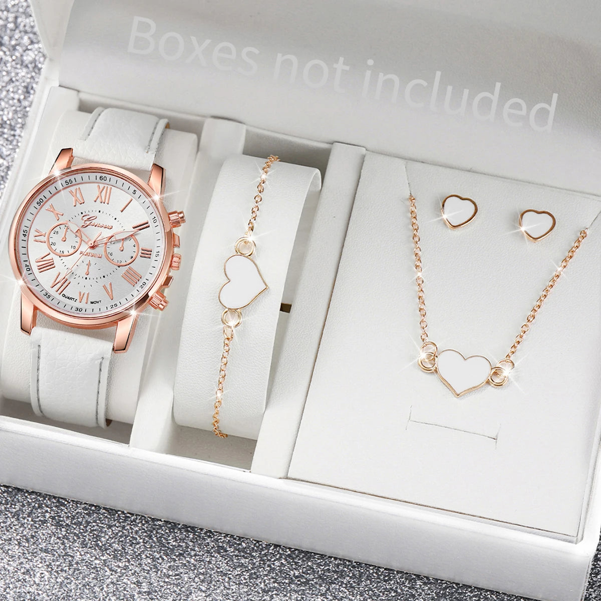 Heart Rhinestone Jewelry Set