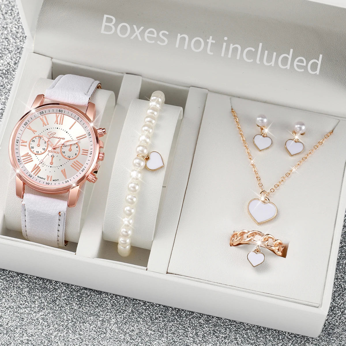 Heart Rhinestone Jewelry Set