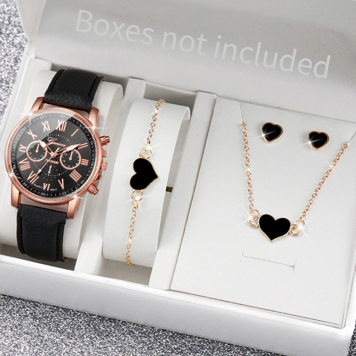 Heart Rhinestone Jewelry Set