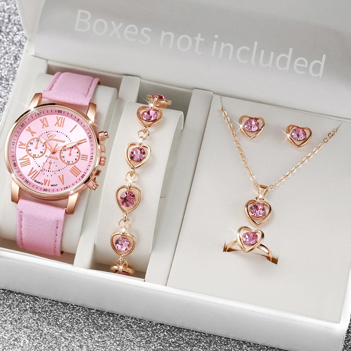 Heart Rhinestone Jewelry Set